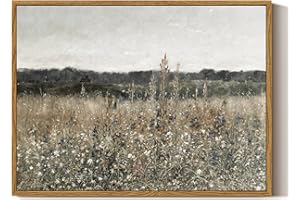 ARPEOTCY Leinwand Bilder mit Rahmen, Klein Vintage Wanddeko, Wandbilder Wohnzimmer Schlafzimmer Badezimmer Küche, Bauernhaus Zimmer Deko Aesthetic, Blumen kunstdrucke Painting, 40x30cm