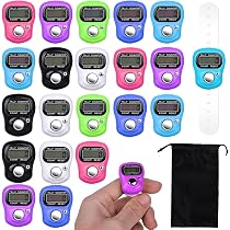 Contatore Digitale Ad Anello GARVALON Ricaricabile – Clicker Manuale Per Dita Per Sport, Nuoto, Maglia E Meditazione