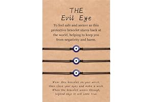 YELUWA 2/3 Pcs Evil Eye Bracelets for Women Men Good Luck Jewelry Nazar Kabbalah Protection Couple Friendship Family Ojo Turco Strings Lucky Gift Tibetan Buddhist Bracelet Red String of Fate Bracelet