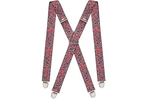 PIERROT Bretelles Homme Larges Premium Vintage - Made in France - Elastique Renforcé & 4 Clips Extra Fort en X - Taille Ajustable Jusqu’à 130cm - Garantie à Vie - Fabrication Artisanale