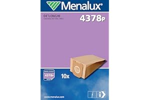 Menalux 900166872 4378 P Sacchetti per Scope De Longhi Colombina Xlf1200, Xlf1300