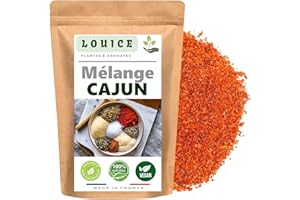 LOUICE Assaisonnement cajun 100g - Mélange d'Épices incontournable pour une cuisine audacieuse et relevé.