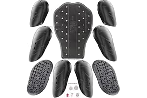 RTX Leathers SAS-TEC German Engineered CE Race Grade Level 2 Motorcycle Armour Biker Full Motorbike Suit Protection Inserts Set of 9 Inserts