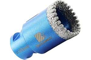 Diamond Core Drill Bit 35mm,BRSCHNITT M14 Vacuum Brazed Diamond Tip Drill Bit for Tile Porcelain Ceramic Marble Granite Drilling