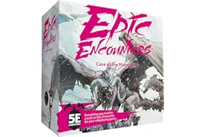 STEAMFORGED GAMES Epic Encounters: Cave of the Manticore - RPG Fantasy Roleplaying Tabletop Game with HUGE Boss Miniature, Double-Sided Game Mat, & Game Master Adventure Book, 5E Compatible