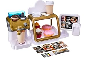 Theo Klein 9528 Coffee Shop I Espresso bar with water flow function and touch display I Incl. Accessories and toy food I dimensions: 45 cm x 23.5 cm x 13 cm I Toys for children aged 3 and over