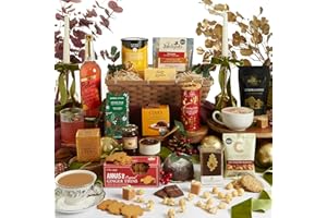 Luxury Joy of Christmas Hamper for Couples, Friends & Family – Alcohol Free Hamper with Artisan Chocolate, Indulgent Biscuits, Christmas Pudding & Festive Treats - Clearwater Hampers & Gourmet Gifts