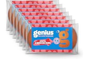 Genius Gut Lovin' Boosted Brioche Burger Buns x14 (7 packs of 2)