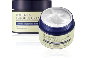 ‎MIZON [Mizon] Nawilżający krem do twarzy z ekstraktem z łożyska (50 ml) drobne linie, zmarszczki, produkcja kolagenu, elastyczność skóry, jędrność, delikatna formuła (Placenta Ampoule Cream)