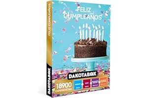 DAKOTABOX - Caja Regalo hombre mujer pareja idea de regalo - Feliz cumpleaños - 18900 experiencias como circuitos spa, masajes, cenas, kayak y rutas a caballo