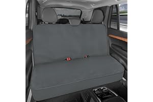 Motor Trend BDK AquaShield Car Seat Cover for Rear Seat, Waterproof Neoprene Back Seat Cover for Truck, Van, SUV, Ideal Car Seat Protector for Kids and Dogs, Car Accessories (Grey)
