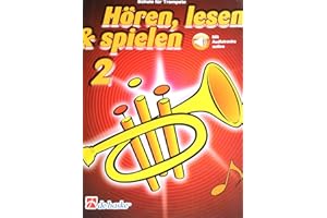 Hören, Lesen & Spielen für Trompete, Band 2 - Schule für Trompete + online Audio (ISBN 9789043162586) + Trompeten-Poliertuch aus Mikrofaser