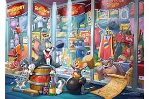 Ravensburger 12000408 - Tom & Jerry Hall Of Fame - pussel 1000 bitar - pussel för vuxna och barn från 14 år och uppåt