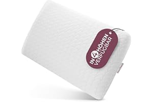 ‎EVAN BROWNS EVAN BROWNS® Nackenkissen Memory Foam - Nackenstützkissen 67x35x13 cm - Komfortables & ergonomisches Kopfkissen für Seiten-und Rückenschläfer - Orthopädisches Kissen - ideal für Bezüge 40x80cm