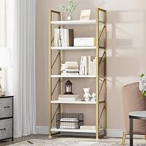 Libreria angolare a 5 ripiani YITAHOME, stile industriale moderno, marrone rustico, 35 x 35 x 160 cm | Leroy Merlin