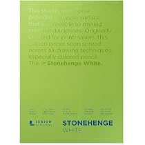 Stonehenge Zeichenpapier-Pad – 15 Blatt, 12,7 X 17,8 Cm, Reinweiß, Für Künstler & Schüler