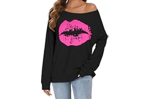 Gosunny Schulterfreies Oberteil Damen Langarm Pullover Lässige Sweatshirt Causal Elegant Bluse