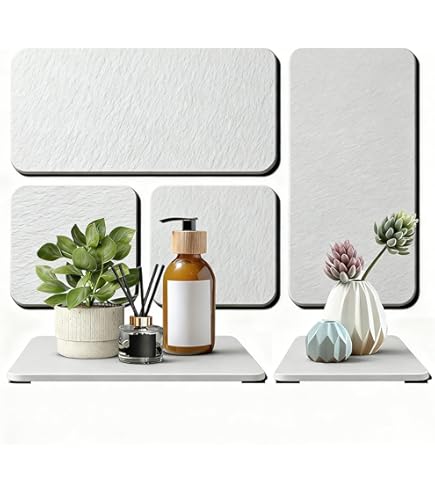 PENGARO Diatomeeënaarde Sponshouder, 7 * 8,5 Cm Snel Drogende Keuken Sponshouder Gootsteen Caddy Waterabsorberende Stenen Droogcaddy Schotel Sponshouder Voor Keuken Badkamer Gootsteenbak Beige