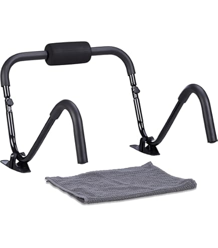 U.N.O. Power Ab Roller U2013 Effektives Bauchmuskeltraining, Ergonomisches Kopfpolster, Vielseitig Mit U00fcber 20 U00dcbungen, Inkl. Trainingsanleitung