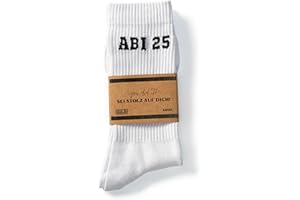 StickyMemes030 Abitur 25 Socken/Abi 25 Socken Tennissocken Größe 38-46
