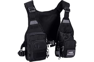 Bassdash FV08 Gilet de pêche à la mouche ultra léger pour homme et femme Taille unique