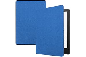 TOKILO Case for 6.8" (11th Generation 2021 Release) eReader, Ultra Slim Lightweight Premium PU Leather Cover with Auto Wake/Sleep, Not Compatible with iPad 6.8" e-Reader, Cloth Blue
