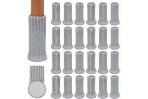 RCHYFEED Coprigambe per Sedie 24 Pezzi Adatti Gambe di Sedie da 1" a 2" di Diametro, Calzini per Sedie Alta Elastici, Antiscivolo, Evitare Graffi e Rumori, Proteggi i Pavimenti Piedini per Sedia