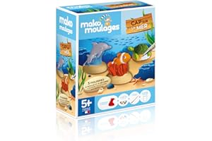 mako moulages - kit créatif - 3 moules Animaux de la mer