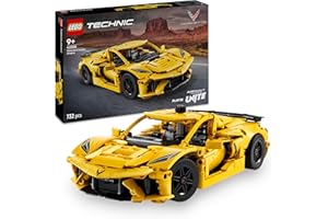LEGO Technic Chevrolet Corvette Stingray, Zabawka dla Dziecka do Zbudowania, Model Auta do Złożenia dla Fana Samochodów Sportowych, Pomysł na Prezent dla 9-latka, dla Chłopca i Dziewczynki, 42205