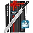 Cutluxe Slicing Carving Knife – 12" Brisket Knife, Meat Cutting and BBQ Knife – Razor Sharp German Steel, Sheath Included, Full Tang, Ergonomic Handle Design – Artisan Series