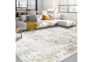 ‎CAPSLPAD Capslpad Beige Abstraktes Teppich Wohnzimmer 200x300cm rutschfest Kurzflor Kunstwolle Schlafzimmer Teppich Waschbar Minimalistisch Bettvorleger Teppiche für Wohnzimmer Schlafzimmer Büro Bereich Dekor