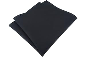 TigerTie - Pochette de poche de qualité supérieure en 100 % coton uni - 26 x 26 cm