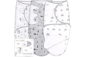 Mama Cheetah Baby Swaddle Sack, Organic Swaddle Blanket, Newborn Swaddle Sleep Sacks, Adjustable Infant Swaddle Wrap, Easy Swaddles for Boy Girl 0-3 Month