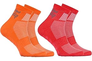 Rainbow Socks - Garçon Fille Chaussettes Antidérapantes de Sport en Coton - 2 Paire