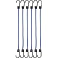 amazon basics Td090123 Bungee Cords | 15.7 Inches, 6-Pack