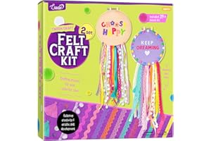 LAOESE Dream Catcher Kids Craft Kit - 2 Set Wall Hanging Arts and Crafts - DIY Crafts Gift for Teens, Kid Toys Birthday Gift for Girls Ages 6 7 8-12 Year Old