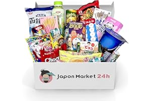 JAPON MARKET 24H JAPON MARKET | JapanBox Premium Dagashi: Süßigkeiten Box | Mystery Box Mit Japanischen Snacks, Candy, Ramen Und Getränken | Japan Geschenkidee Mit Überraschungen Für Fans Von Japanischer Kultur