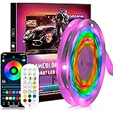 Striscia LED 5 Metri, Led Striscia Controllo APP e Telecomando Led Strip Bluetooth, Luci Led Camera da Letto per Decorazioni 