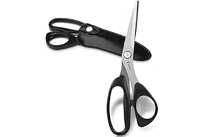 Pamara Ciseaux de couture de qualité supérieure - Ciseaux tranchants avec étui - Coupe ciblée des tissus épais et fins