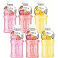 Mabu Coco Juice With 25% Nata De Coco | Refreshing Taste | Assorted Flavours: Lychee, Mango, Strawberry (From Grape Concentrate) | Pack of 6 (320ml Each)