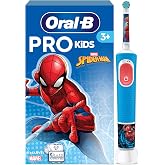 Oral-B Pro Kids Spider-Man Electric Toothbrush for Children +3 Years | Children's Toothbrush with 1 Head, 2 Brushing Modes, E