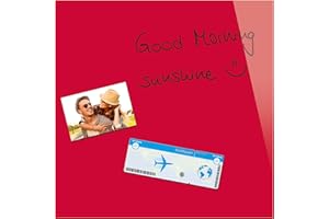 ‎BE!BOARD Be!Board B1102 Glas-Magnettafel rot, 45 x 45 cm, Memoboard magnetisch