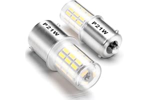 1156 Ba15s P21w LED-backljuslampor, 6500k vita, 12V-24V 250LM, 2-pack | 1003, 1141, 7506 LED-lampor för personbilar, husbilar och lastbilar – bakljus, varselljus DRL, bromsljus, dimbakljus