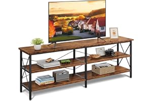 WLIVE TV Schrank Lowboard per televisori fino a 70 pollici, mobile porta TV con spazio aperto, 160 x 36 x 61 cm, tavolo TV per soggiorno e camera da letto