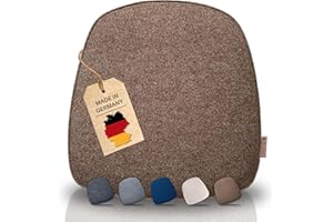 ‎KONTOR28 kontor28® - Sitzkissen Filz handgefertigt Made IN Germany | Sitzkissen Stuhl 39x40 cm aus rPET-Filz extra weiche und robuste Polsterung | Sitzauflage Stuhl für In- und Outdoor | naturmeliert 1er-Set