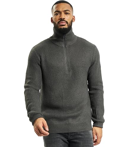 Pull-over Velilla Serie 101 - Taille XL, Noir, Col Montant Zip, Renforcés épaules Et Coudes, 100% Acrylique, Anti-bouloches