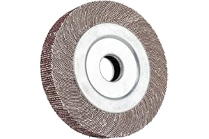 LNCBOC Grano 60 Rueda de Papel de Lija Cepillo Abrasivo, Rueda de Solapa Desmontada de óxido de Aluminio para Amoladora de Banco