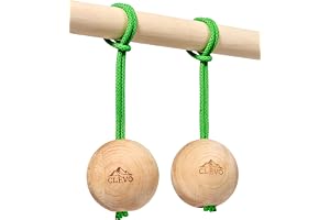 Clevo - Träningsbollar för klättring - Professionell fingerstyrka och greppträning för klättrare, idrottare - Bärbara träningsbollar för uthållighet, kramper, nypgrepp - Set om 2 med textur