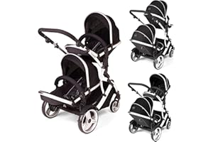 Kids Kargo Hybrid Double Tandem Pushchair (Black)