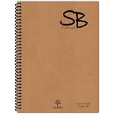 Etika SB A5 140 Sf. Defter Kraft Kapak Spiralli Hafif Kağıt KARELİ 70 Yp.